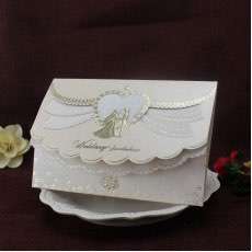 Cheap Wedding Invitation Card Foil Printing Customized Romantic Invitation 
